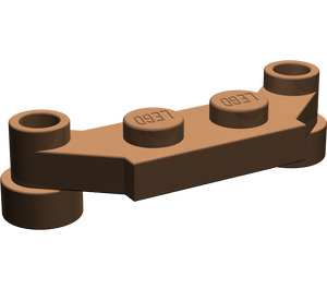 LEGO Brown Plate 1 x 2 with 1 x 4 Offset Extensions (4590 / 18624)