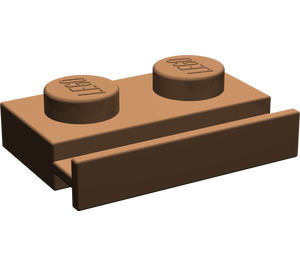 LEGO Brown Plate 1 x 2 with Door Rail (32028)