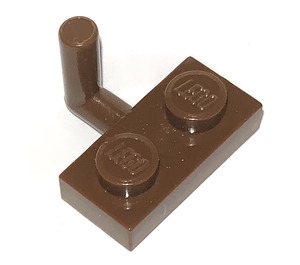 LEGO Brown Plate 1 x 2 with Hook (6mm Horizontal Arm) (4623)