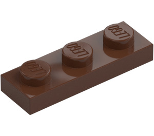 LEGO Brown Plate 1 x 3 (3623)