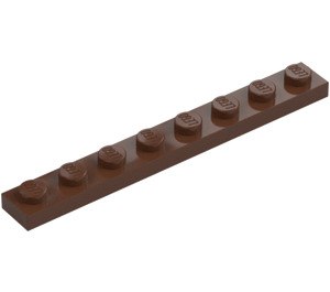 LEGO Brun Platta 1 x 8 (3460)