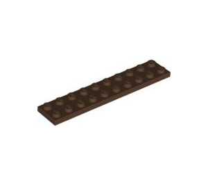LEGO marron assiette 2 x 10 (3832)