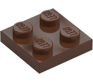 LEGO Brun Plate 2 x 2 (3022 / 94148)