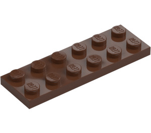 LEGO Bruin Plaat 2 x 6 (3795)