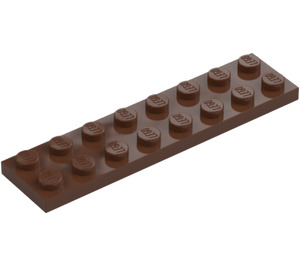 LEGO Brown Plate 2 x 8 (3034)