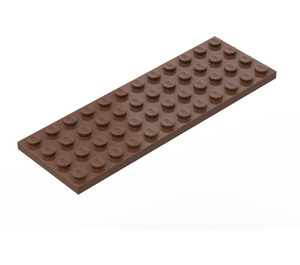 LEGO marron assiette 4 x 12 (3029)