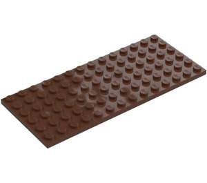 LEGO Marron assiette 6 x 14 (3456)