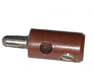 LEGO Bruin Prong Electric Connector met 2 Plug Gaten