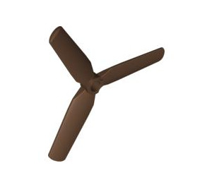 LEGO Bruin Propeller 3 Lemmet 9 Diameter zonder Verzonken Centrum (15790 / 30332)