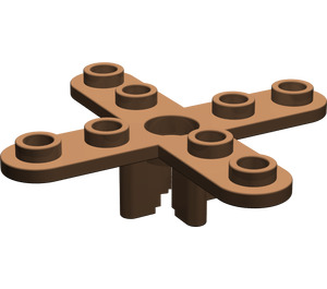 LEGO marron Hélice 4 Lame 5 Diameter avec connecteur ouvert (2479)