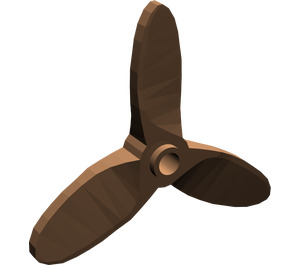 LEGO Brown Propeller with 3 Blades with Small Pin Hole