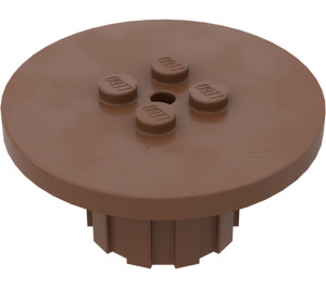 LEGO Brown Round Table with studs in center (4223)