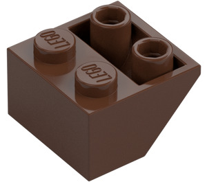 LEGO Marron Pente 2 x 2 (45°) Inversé avec entretoise plate en dessous (3660)