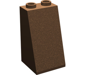 LEGO Brown Slope 2 x 2 x 3 (75°) Hollow Studs, Smooth (3684 / 30499)