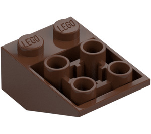 LEGO Bruin Helling 2 x 3 (25°) Omgekeerd met verbindingen tussen noppen (2752 / 3747)