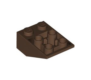 LEGO Braun Steigung 2 x 3 (25°) Invertiert mit Verbindungen zwischen Bolzen (2752 / 3747)