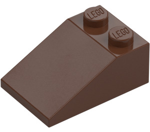 LEGO Hnědá Sklon 2 x 3 (25°) s drsným povrchem (3298)