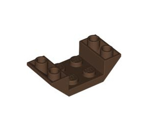 LEGO Brown Slope 2 x 4 (45°) Double Inverted with Open Center (4871)