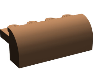 LEGO Brown Slope 2 x 4 x 1.3 Curved (6081)