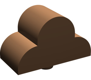 LEGO Brown Slope 2 x 4 x 2 Curved with Rounded Top (6216)