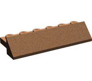 LEGO Brown Slope 2 x 6 x 0.7 (45°) (2875)