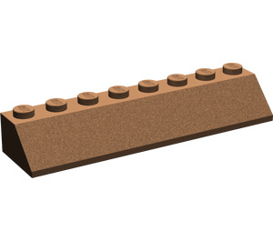 LEGO Brown Slope 2 x 8 (45°) (4445)