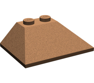 LEGO Brown Slope 3 x 4 Double (45° / 25°) (4861)