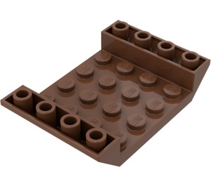 LEGO Marron Pente 4 x 6 (45°) Double Inversé avec Open Centre sans trous (30283)