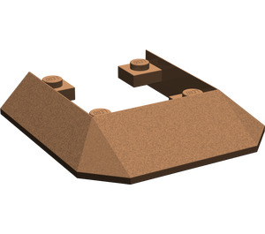 LEGO Brown Slope 6 x 6 with Cutout (2876)