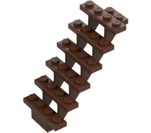 LEGO Brown Staircase 7 x 4 x 6 Open (30134)