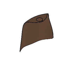 LEGO Brown Standard Cape with Regular Starched Texture (20458 / 50231)