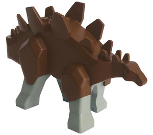 LEGO Brown Stegosaurus Body with Light Gray Legs