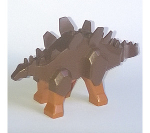 LEGO Brown Stegosaurus with Dark Orange Legs