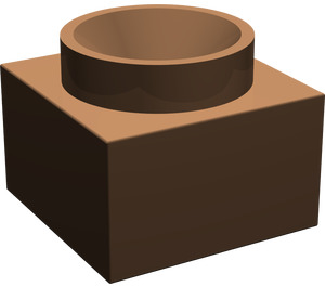 LEGO Brown Support 2 x 2 x 11 Solid Pillar Base (6168)
