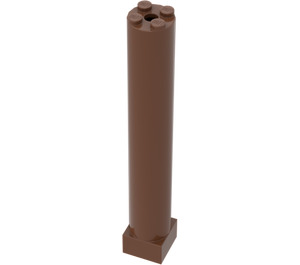 LEGO Brown Support 2 x 2 x 11 Solid Pillar Base (6168 / 75347)