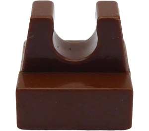 LEGO Brown Tile 1 x 1 with Clip (No Cut in Center) (2555 / 12825)