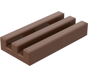 LEGO Brown Tile 1 x 2 Grille (with Bottom Groove) (2412 / 30244)