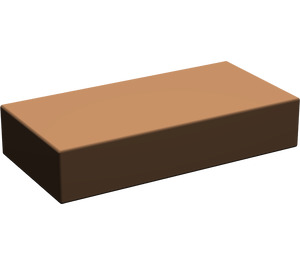 LEGO Brown Tile 1 x 2 without Groove (3069)