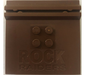LEGO Brown Tile 6 x 6 with Rock Raiders Logo (30568)