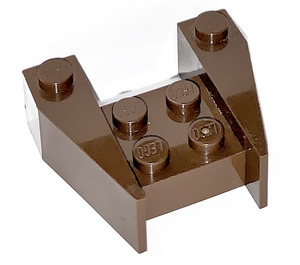 LEGO Brown Wedge 3 x 4 without Stud Notches (2399)