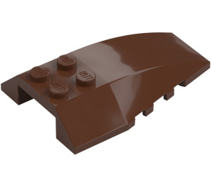 LEGO Brown Wedge 6 x 4 Triple Curved (43712)