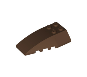 LEGO Brown Wedge 6 x 4 Triple Curved (43712)