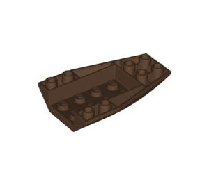 LEGO Brown Wedge 6 x 4 Triple Curved Inverted (43713)