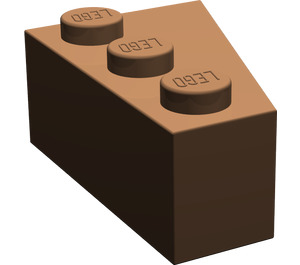 LEGO Brown Wedge Brick 3 x 2 Left (6565)