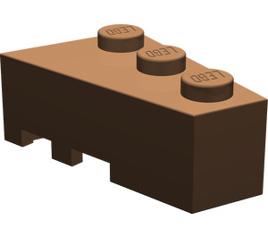 LEGO Brown Wedge Brick 3 x 2 Right (6564)