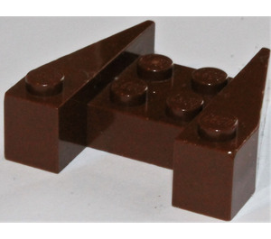 LEGO Brown Wedge Brick 3 x 4 with Stud Notches (50373)