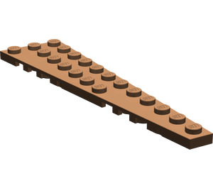 LEGO Brown Wedge Plate 3 x 12 Wing Right (47398)