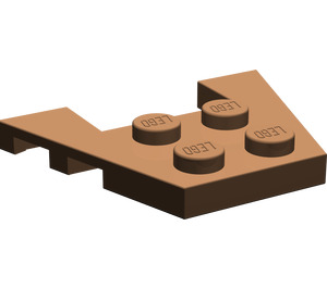 LEGO Braun Keil Platte 3 x 4 mit Bolzenkerben (28842 / 48183)