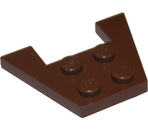 LEGO Brown Wedge Plate 3 x 4 without Stud Notches (4859)