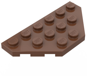 LEGO Brown Wedge Plate 3 x 6 with 45º Corners (2419 / 43127)